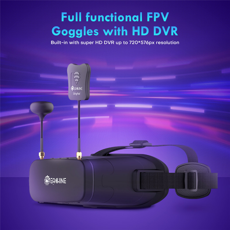 Eachine EV800DM Varifocal 5.8G - Skyzone Sky04O Pro Fpv Goggles recension och pris