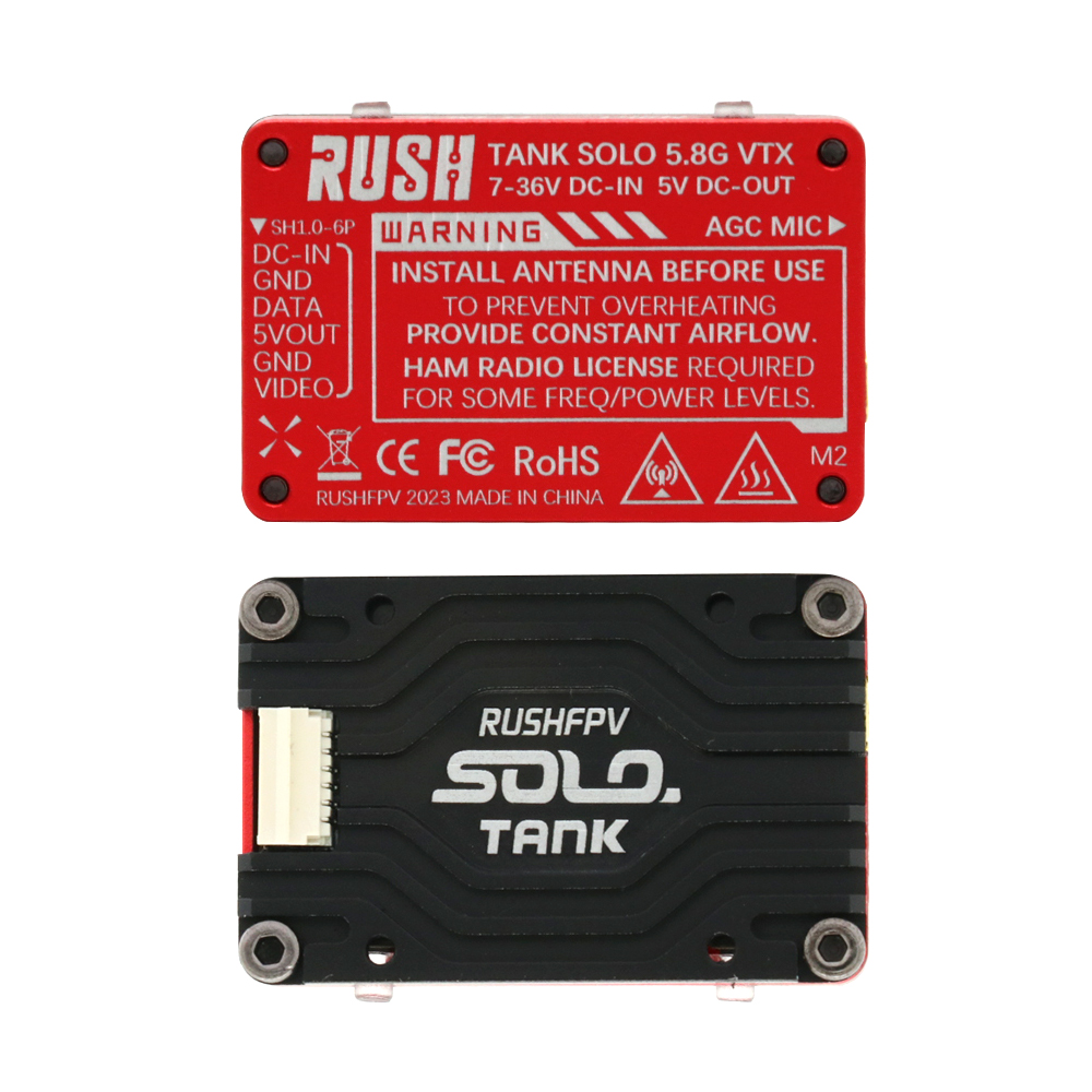 RUSH Solo Tank 5.8G VTX Video  - Foxeer Reaper Extreme 2.5W Vtx recension och pris